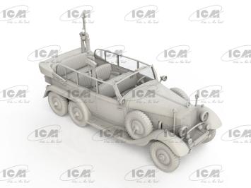 ICM 72473 Mercedes Benz Typ G4 ’Partisanenwagen‘ Staff Car with MG 34