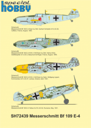 Special Hobby SH72439 Messerschmitt Bf 109E-4