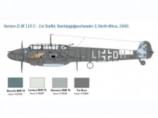 Italeri 2794 Messerschmitt Bf 110 C/D