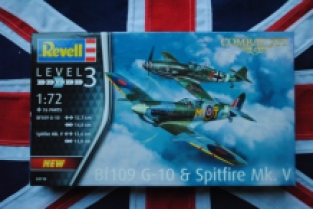 Revell 03710 Messerschmitt Bf109 G-10 & Supermarine Spitfire Mk.V 'Combat Set'
