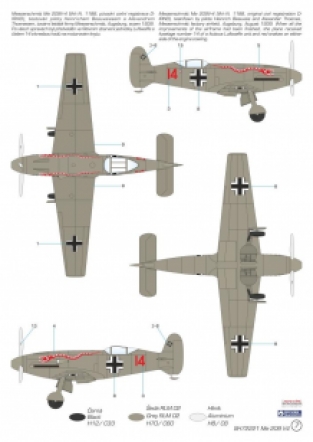 Special Hobby SH72221 Messerschmitt Me 209V4