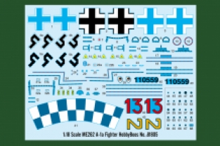 Hobby Boss 81805 Messerschmitt Me 262 A-1a Fighter 1:18