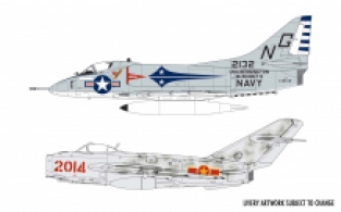 Airfix A50185 MiG-17F FRESCO & Douglas A-4B Skyhawk 'Dogfight Doubles'