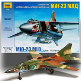 Zvezda 7218 MiG-23 MLD Soviet Fighter Bomber