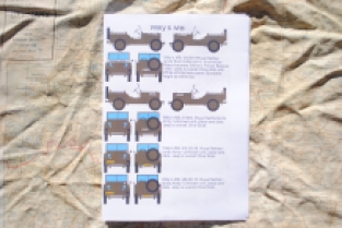 Flevo Decals FD24-005 MILITARY VEHICLES