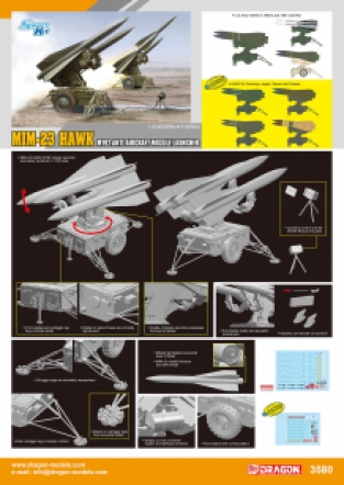 Dragon 3580 MIM-23 HAWK M192 Anti-Aircraft Missile Launcher