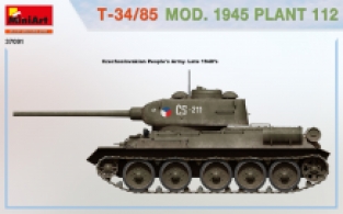 Mini Art 37091 T-34/85 MOD.1945 PLANT 112