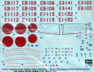 Hasegawa 09800 Mitsubishi A6M2b Zero Fighter Type 21 'The Battle of The South Pacific'