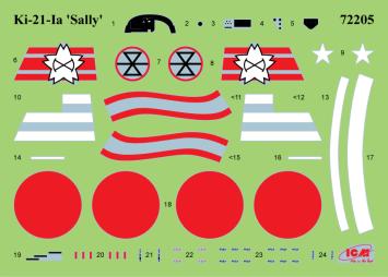 ICM 72205 Mitsubishi Ki-21-Ia 'Sally' Japanese Heavy Bomber