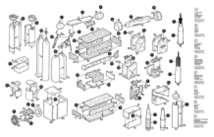 Italeri 6423 Modern Battle Accessories moderne items