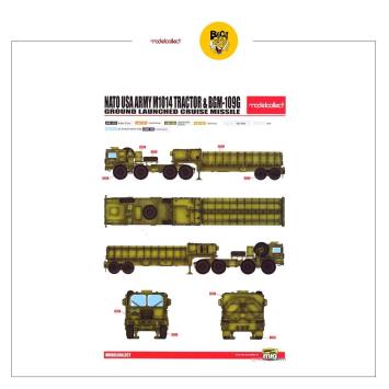 Modelcollect UA72096 NATO M1014 MAN Tractor & BGM-109G Ground Launched Cruise Missile