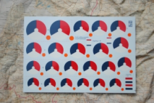 Dutch Decals 72029 Dutch military roundels post-war 2.9-37.5mm