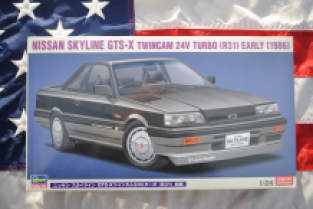 Hasegawa 20428 Nissan Skyline GTS-X Twincam 24V Turbo (R31) Early '1986'