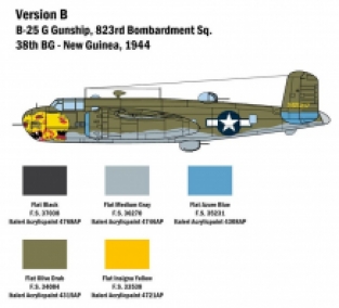 Italeri 2787 North American B-25G Mitchell