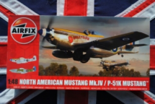 Airfix A05137 NORTH AMERICAN MUSTANG Mk.IV / P-51K MUSTANG