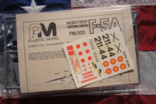 PM Plastic Model PM-003 Northrop F-5A Freedom Fighter