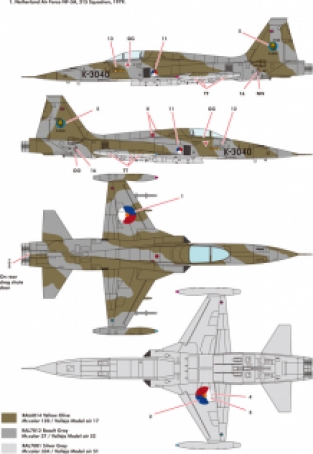 Kinetic Model Kits K48110 Northrop NF-5A Freedom Fighter
