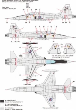 Kinetic Model Kits K48110 Northrop NF-5A Freedom Fighter