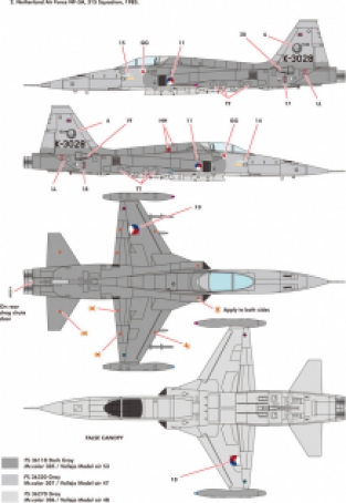 Kinetic Model Kits K48110 Northrop NF-5A Freedom Fighter