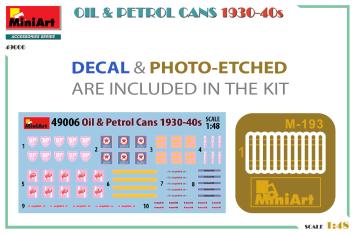 MiniArt 49006 OIL & PETROL CANS 1930-40's