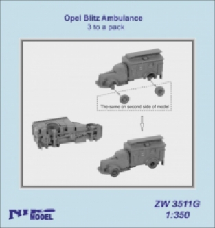 Niko Model ZW3511G Opel Blitz Ambulance