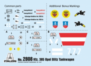 Italeri 2808 Opel Blitz Sd.Kfz.385 Tankwagen