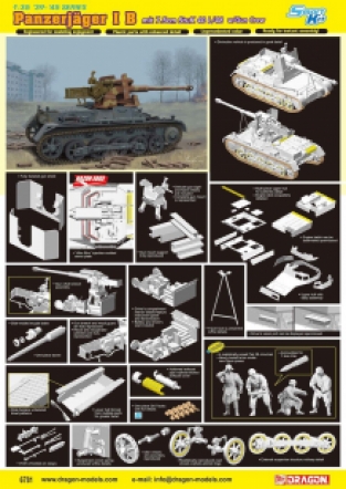 Dragon 6781 Panzerjäger I B with 7.5cm StuK 40 L/48 Gun with Crew