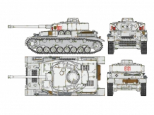 Tamiya 36211 Panzerkampfwagen IV Ausf.J Sd.Kfz.161/2 with SINGLE MOTOR