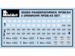 Mini Art 35263 Panzerschreck RPzB.54 & Ofenrohr RPzB.43 SET