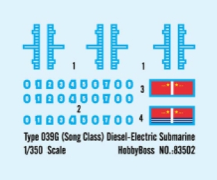 Hobby Boss 83502 PLA Navy Type 039G Song Class Submarine