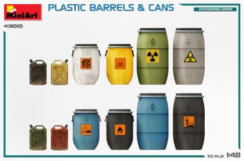 MiniArt 49010 Plastic Barrels & Cans