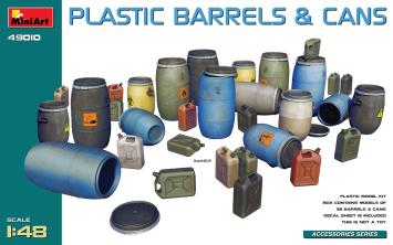 MiniArt 49010 Plastic Barrels & Cans