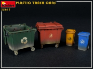 Mini Art 35617 PLASTIC TRASH CANS