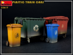 Mini Art 35617 PLASTIC TRASH CANS