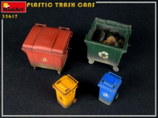 Mini Art 35617 PLASTIC TRASH CANS