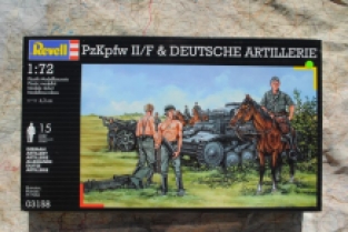 Revell 03158 Pz.Kpfw. II Ausf.F & German Artillerie