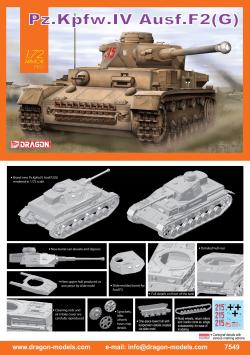 Dragon 7549 Pz.Kpfw. IV Ausf. F2 (G)