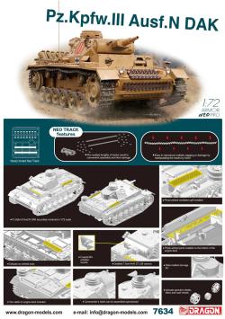 Dragon 7634 Pz.Kpfw.III Ausf.N DAK Armor Neo Pro