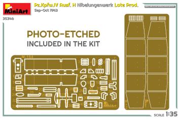 MiniArt 35346 Pz.Kpfw.IV Ausf. H Nibelungenwerk Late Prod. Sep-Oct 1943