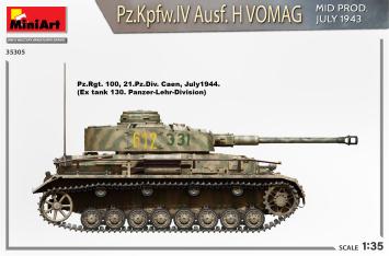 MiniArt 35305 Pz.Kpfw.IV Ausf. H Vomag Mid Prod. July 1943 Interior Kit