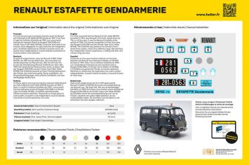 Heller 80742 Renault Estafette Gendarmerie