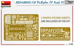 Mini Art 36063 REPAIRING Of Pz.Kpfw. IV Ausf. H. BIG SET