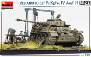 Mini Art 36063 REPAIRING Of Pz.Kpfw. IV Ausf. H. BIG SET