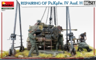 Mini Art 36063 REPAIRING Of Pz.Kpfw. IV Ausf. H. BIG SET