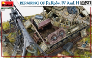 Mini Art 36063 REPAIRING Of Pz.Kpfw. IV Ausf. H. BIG SET