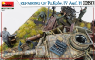 Mini Art 36063 REPAIRING Of Pz.Kpfw. IV Ausf. H. BIG SET