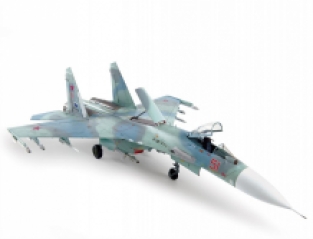 Zvezda 7295 Russian Air Superiority Fighter Sukhoi Su-27SM Flanker B Mod. 1