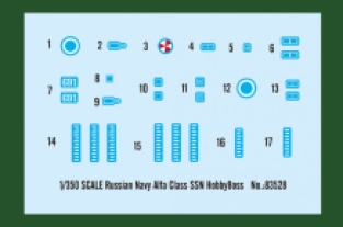 Hobby Boss 83528 Russian Navy Alfa Class SSN Submarine