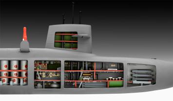 Revell 05185 S.S.B. Abraham Lincoln with Interior