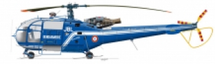 Heller 80286 SA 316B ALOUETTE III 'Gendarmerie'